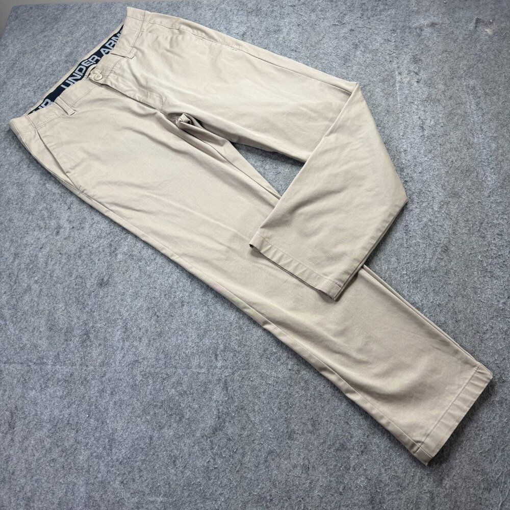 Under Armour Stretch Performance Chino Pants Men 36 x 32 Beige